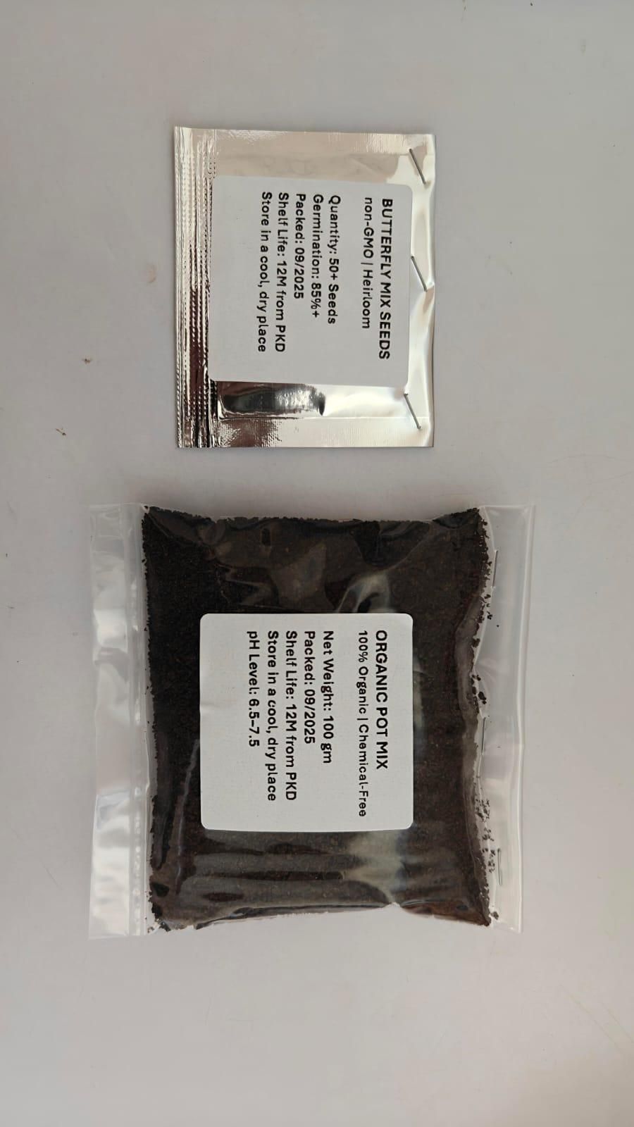 Easy-Grow Moonlight Butterfly Seeds for Stunning Night Glow Flowers